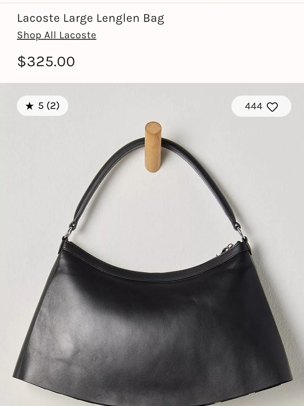 NWT Lacoste Large Lenglen Bag